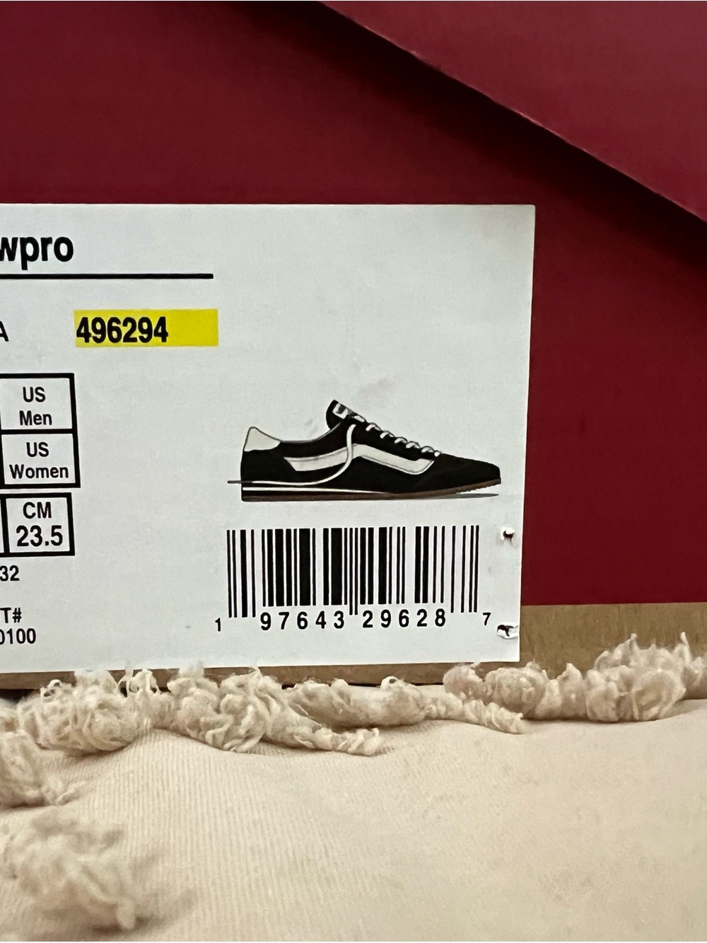 Vans Unisex Super Lowpro Athletic Shoes, Black, Men 5.5 | Women 7 - Picture 6 of 6